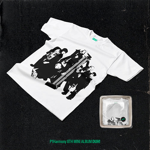 P1HARMONY - DUH! (8th Mini Album) [Plain White T MD Ver.]
