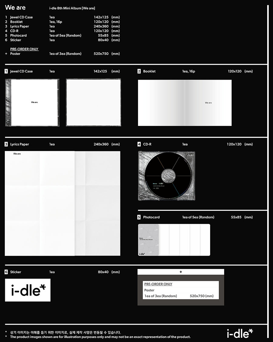 *PRE-ORDER* I-DLE - We Are (8th Mini Album) [Special Jewel Ver.] + POB