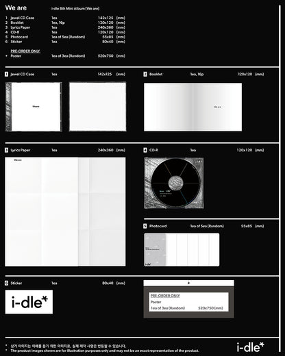 *PRE-ORDER* I-DLE - We Are (8th Mini Album) [Special Jewel Ver.] + POB