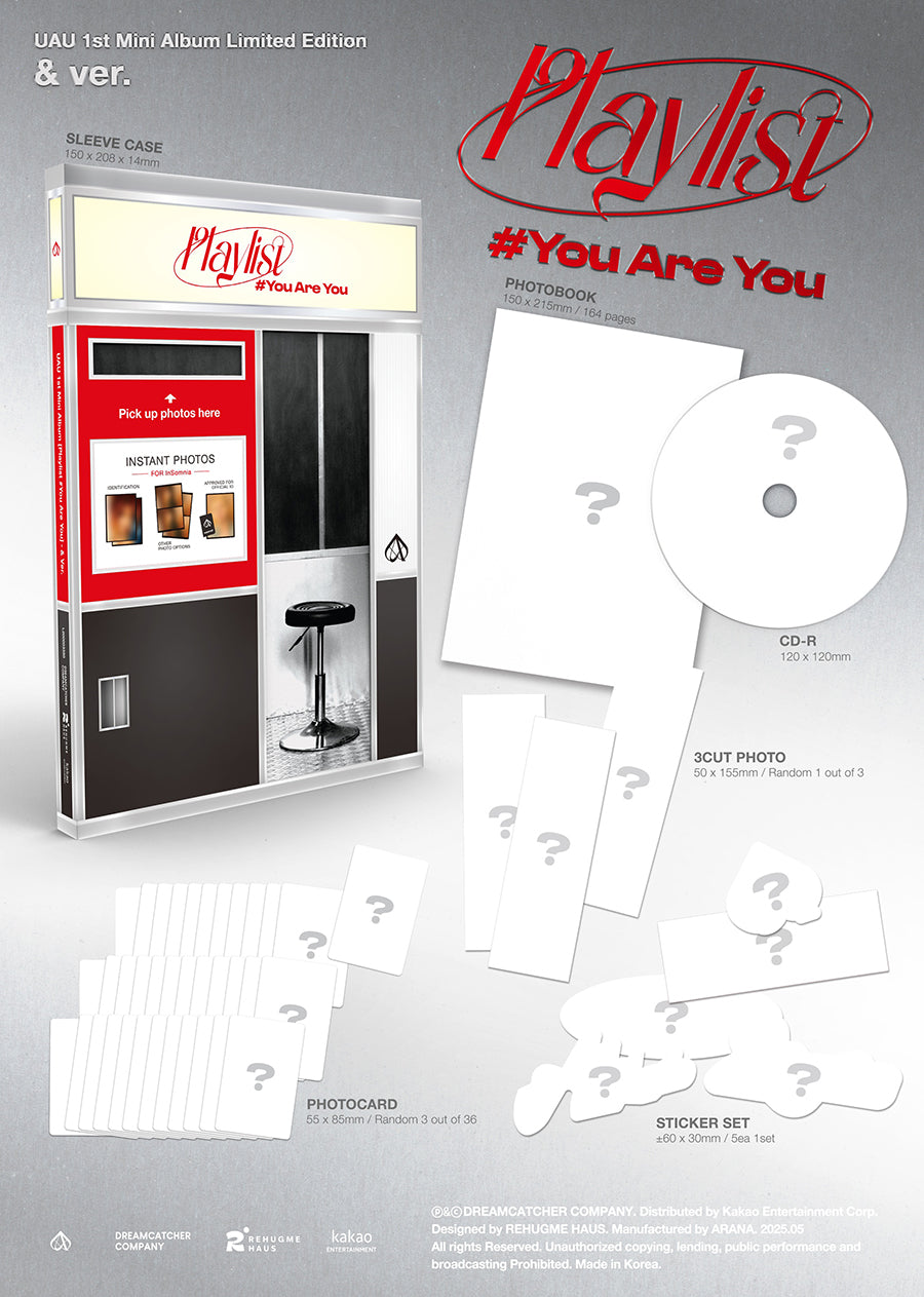 *PRE-ORDER* UAU - Playlist #You Are You (1st Mini Album) [& Ver.]