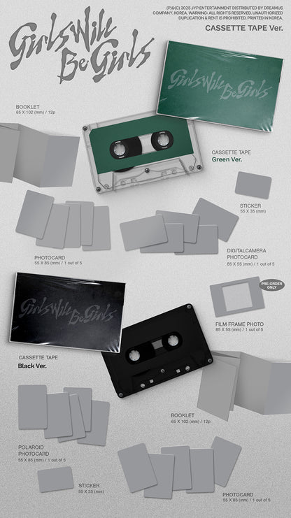 *PRE-ORDER* ITZY - Girls Will Be Girls (10th Mini Album) [Cassette Tape Ver.] + POB
