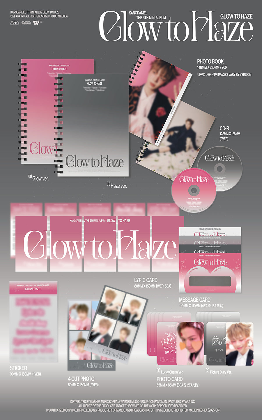 KANG DANIEL - Glow To Haze (6th Mini Album)