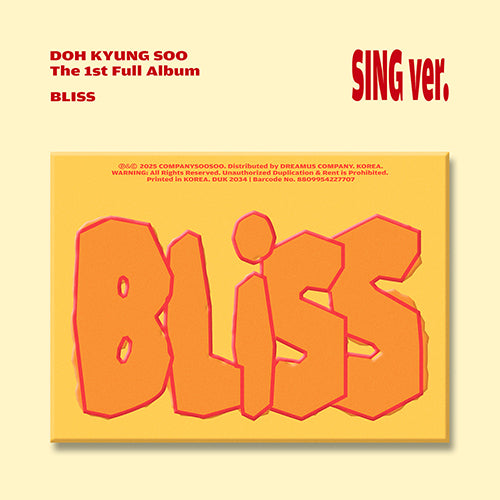 EXO D.O - BLISS (1st Studio Album)