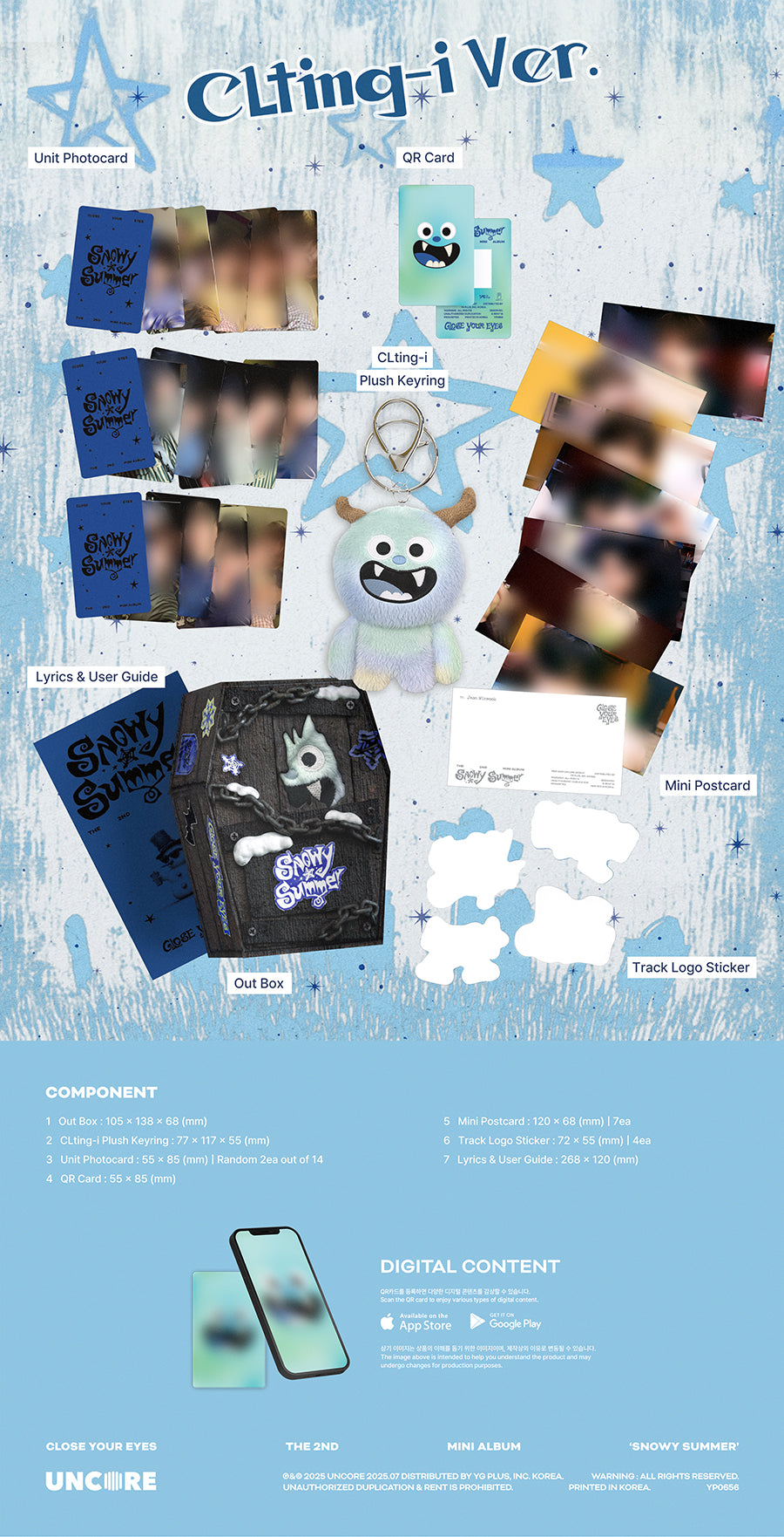 CLOSE YOUR EYES - Snowy Summer (2nd Mini Album) [CLting-i Ver.]