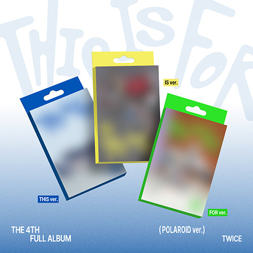 *PRE-ORDER* TWICE - THIS IS FOR (4th Studio Album) [Polaroid Ver.]