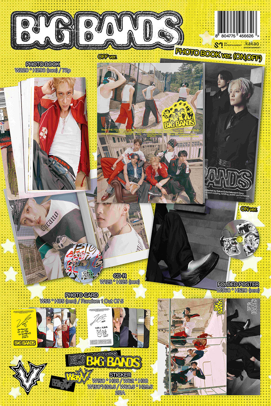 WAYV - BIG BANDS (7th Mini Album) [Photobook Ver.]