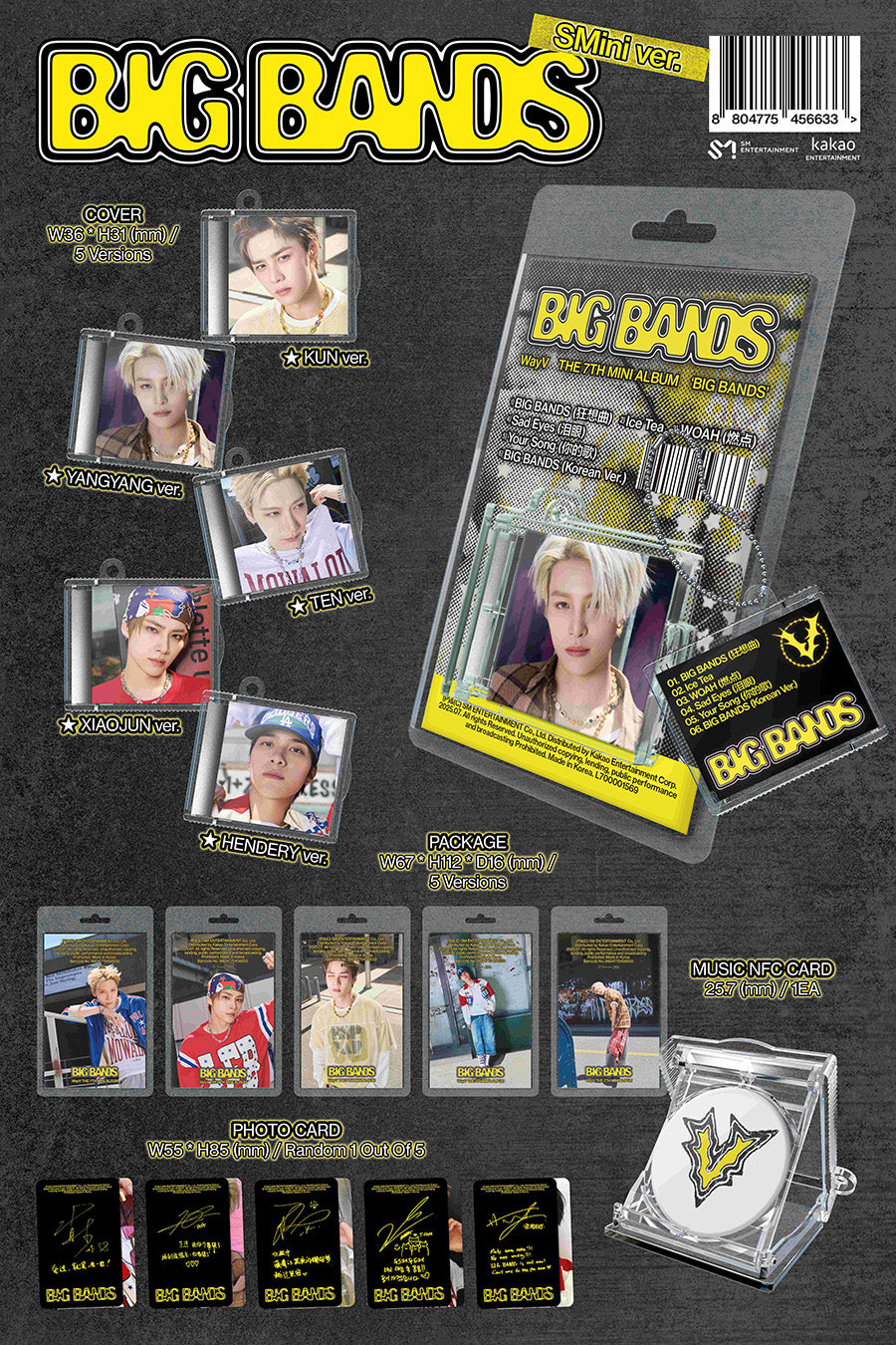 WAYV - BIG BANDS (7th Mini Album) [SMini Ver.]