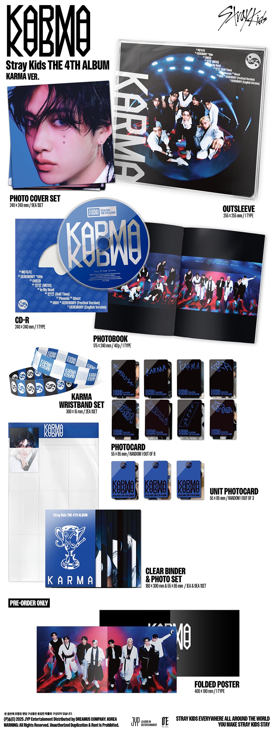 *PRE-ORDER* STRAY KIDS - KARMA (4th Studio Album) [Limited Ver.] + POB