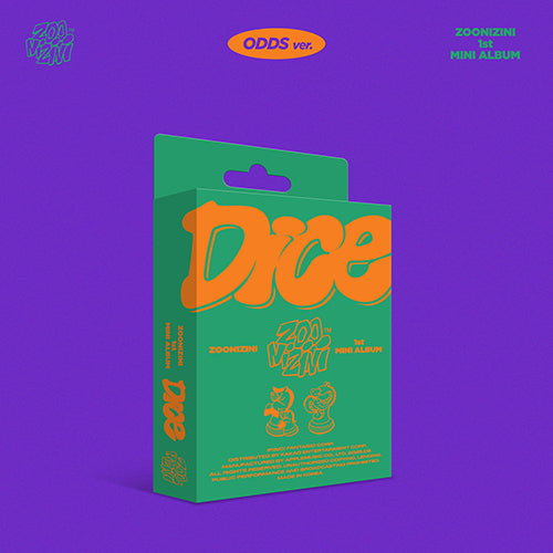 *PRE-ORDER* ZOONIZINI - DICE (1st Mini Album) [Odds Ver.]