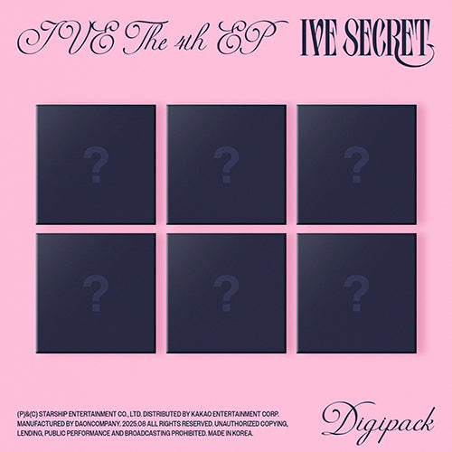 *PRE-ORDER* IVE- IVE SECRET (4th Mini Album) [Digipack Ver.]
