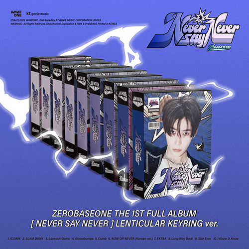 *PRE-ORDER* ZEROBASEONE - NEVER SAY NEVER (1st Studio Album) [Keyring Ver.)