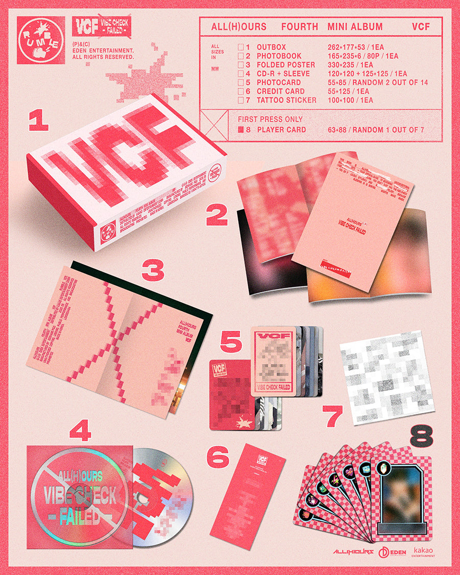 *PRE-ORDER* ALL(H)OURS - VCF (4th Mini Album)