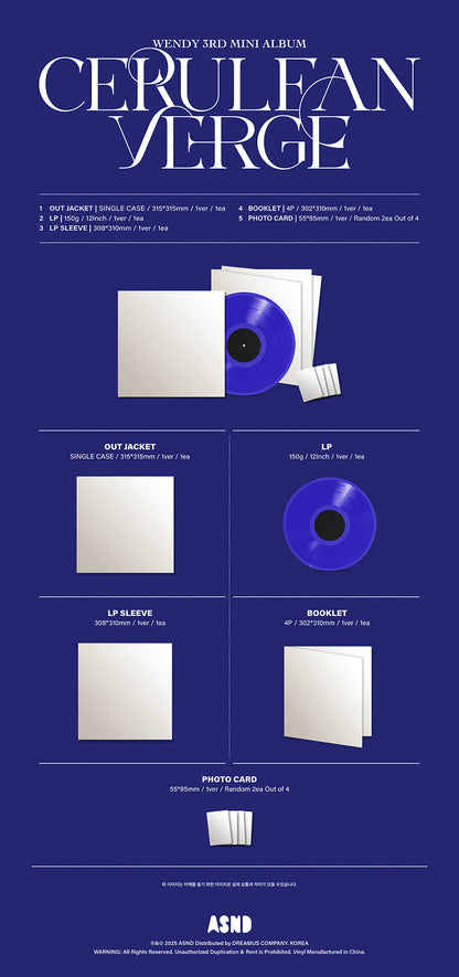 *PRE-ORDER* RED VELVET WENDY - Cerulean Verge (3rd Mini Album) [LP/Vinyl]