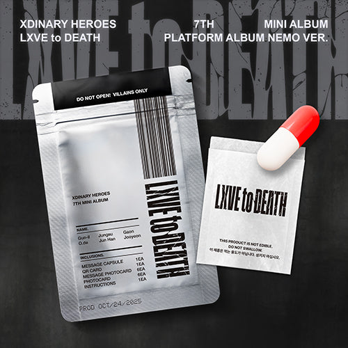 *PRE-ORDER* XDINARY HEROES - LXVE TO DEATH (7th Mini Album) [Platform Nemo Album Ver.]