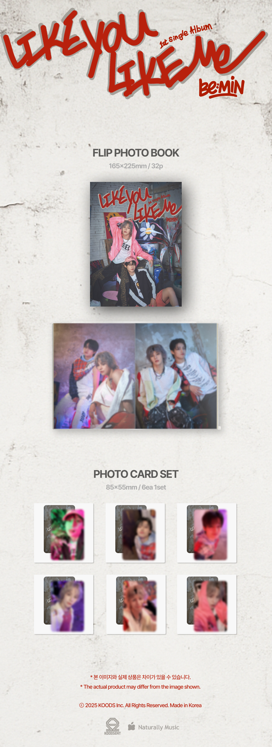 BE:MIN - LIKE YOU LIKE ME (1st Single Album)