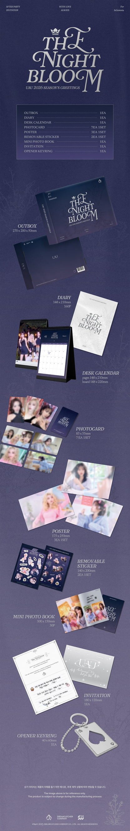 *PRE-ORDER* UAU - 'The Night Bloom' 2026 Season's Greetings