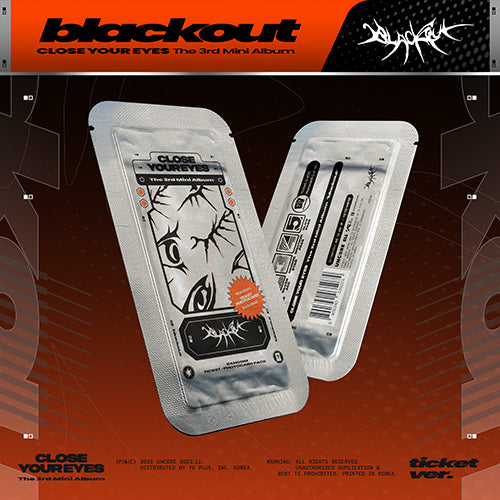 CLOSE YOUR EYES - blackout (3rd Mini Album) [Ticket Ver.]