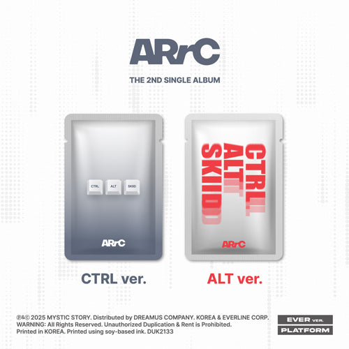 *PRE-ORDER* ARrC - CTRL+ALT+SKIID (2nd Single Album) [CTRL & ALT Ever Platform Ver.] + POB