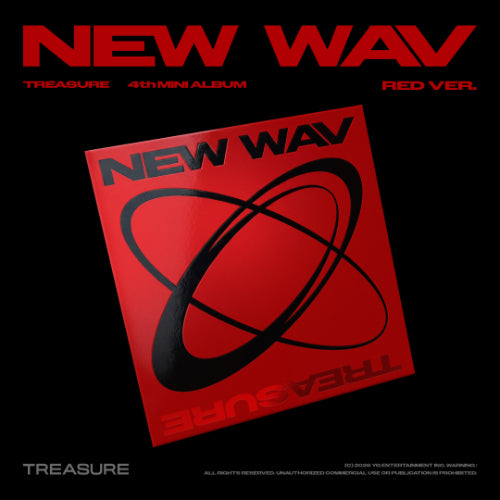 *PRE-ORDER* TREASURE - NEW WAV (4th Mini Album) [RED Ver.]