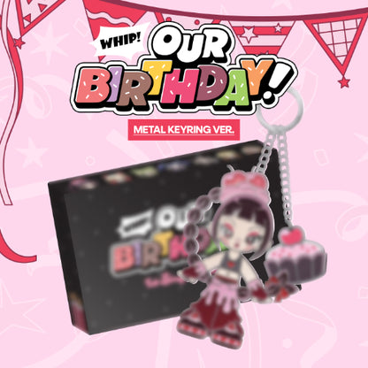 *PRE-ORDER* OURBIRTHDAY - Our Birthday (1st Single Album) [Metal Keyring Ver.] + POB