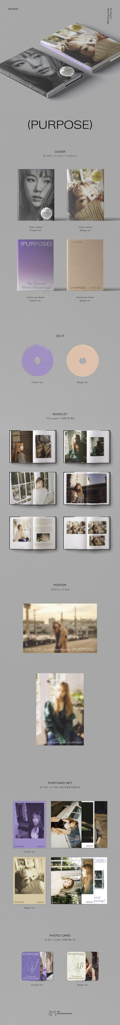 TAEYEON - PURPOSE (VOL. 2 REPACKAGE)
