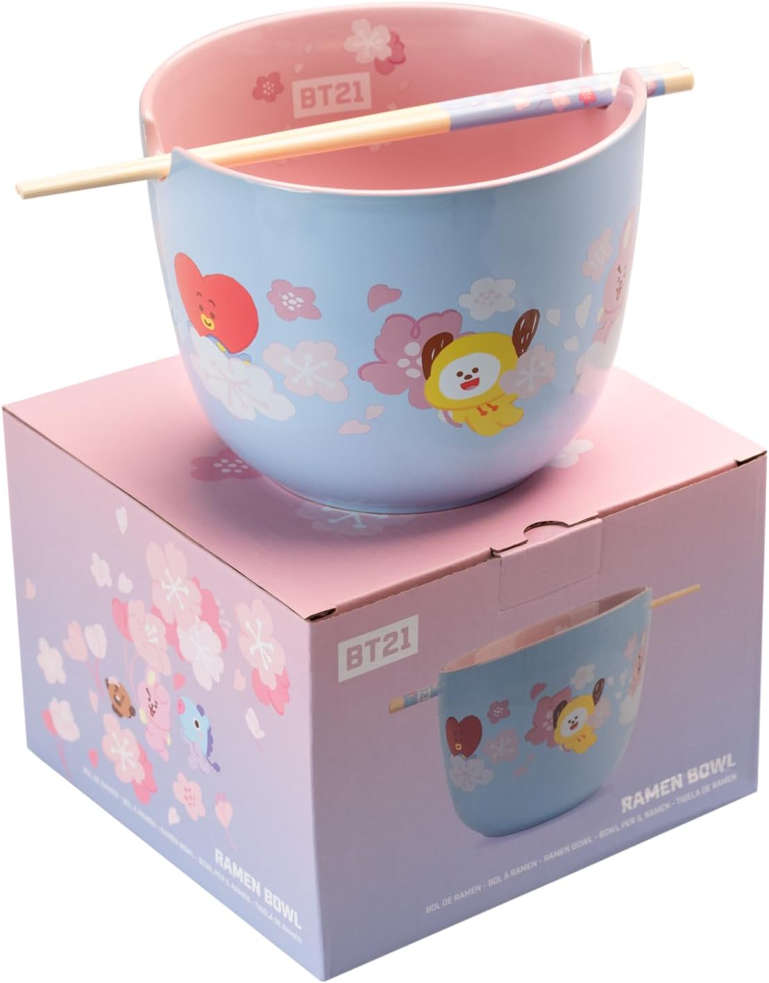 BTS - BT21 x Grupo Erik Ramen Bowl Set With Chopsticks