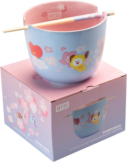 BTS - BT21 x Grupo Erik Ramen Bowl Set With Chopsticks