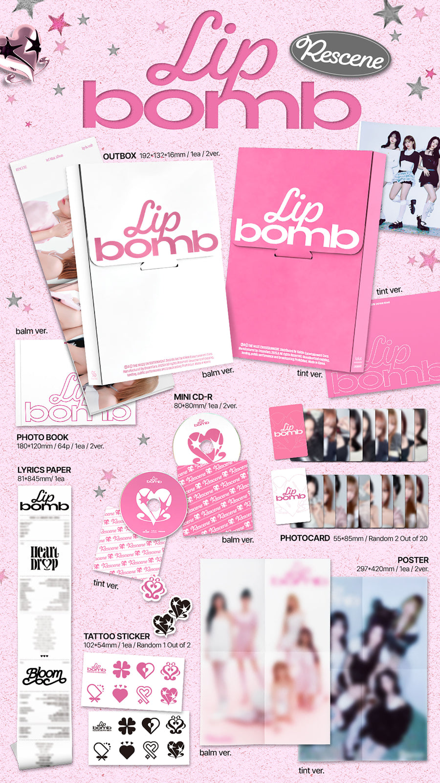 RESCENE - lip bomb (3rd Mini Album)