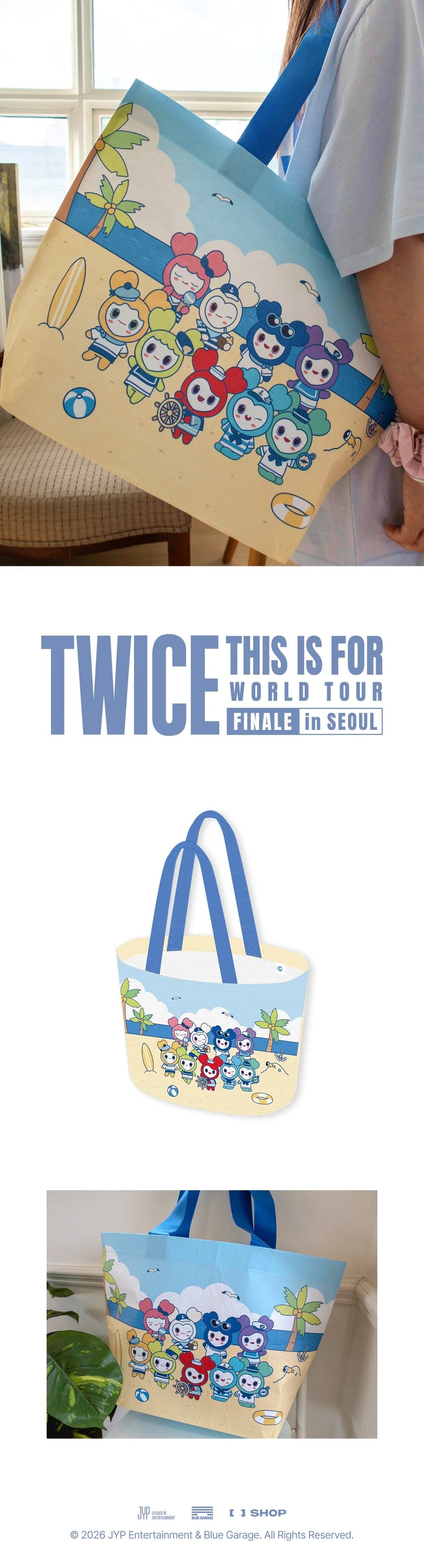 *PRE-ORDER* TWICE - [This Is For 2026 World Tour Finale In Seoul MD] Lovely Reusable Bag