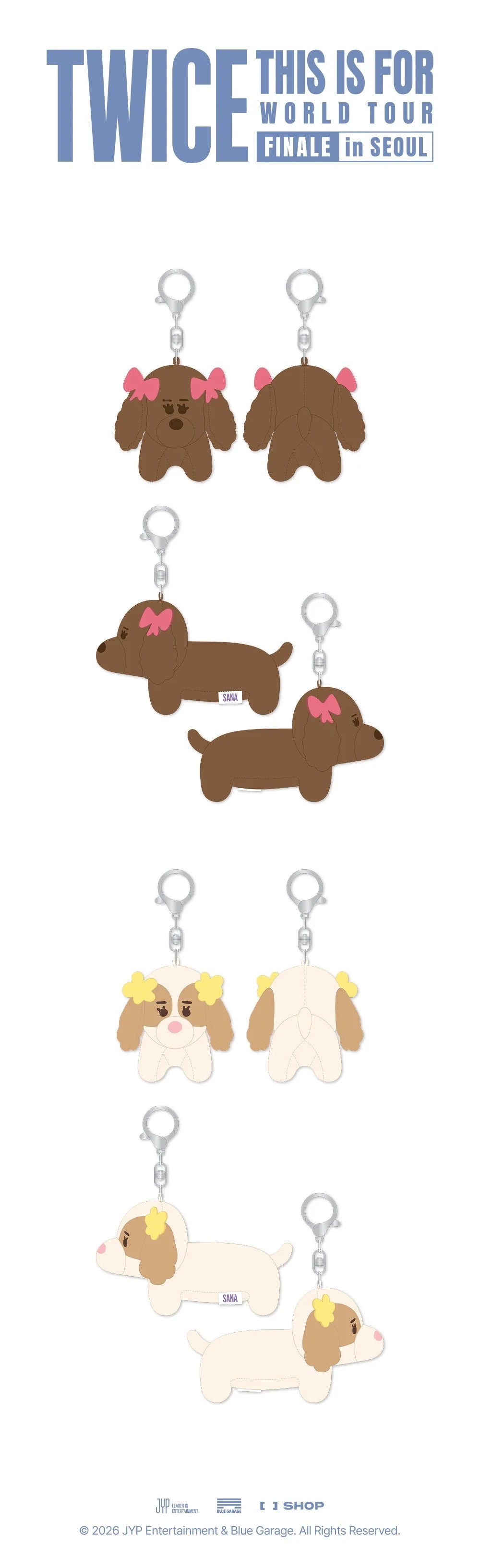 *PRE-ORDER* TWICE - [This Is For 2026 World Tour Finale In Seoul MD] Sana Plush Keyring Set