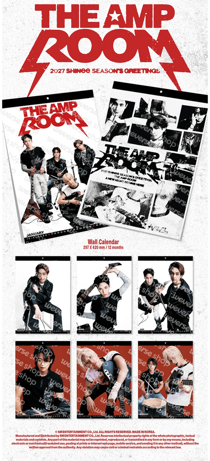 *PRE-ORDER* SHINEE - [2027 Wall Calendar] The Amp Room