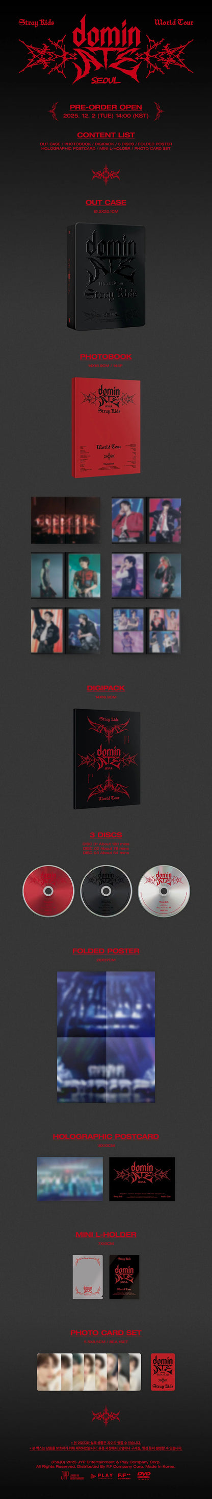 *PRE-ORDER* STRAY KIDS - DOMINATE SEOUL WORLD TOUR DVD + POB