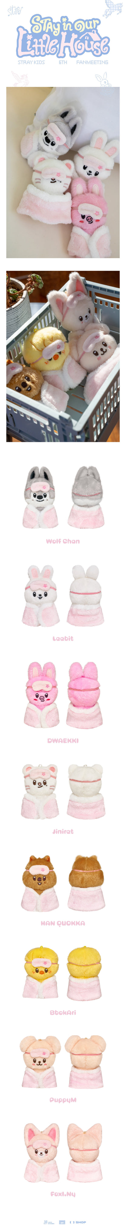 *PRE-ORDER* STRAY KIDS - [Stay In OUR Little House - 6th Fanmeeting MD] SKZOO Plush 10cm Ver.