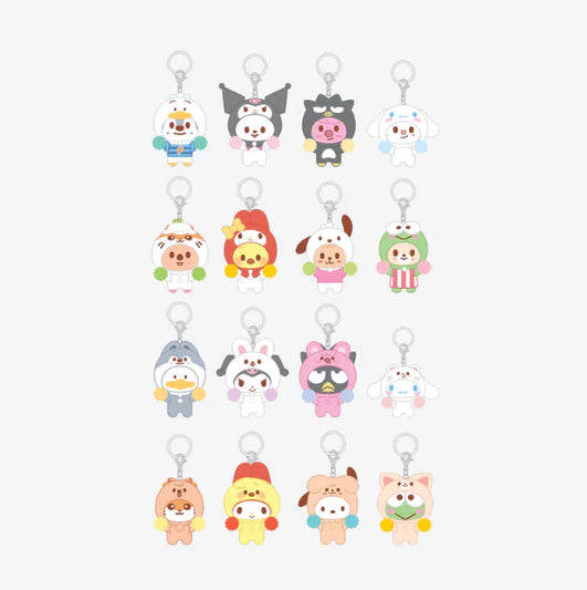 *PRE-ORDER* STRAY KIDS - [SKZOO x Sanrio Official Character MD] Secret Flocked Figure Keyring (Cheer Up Ver.)