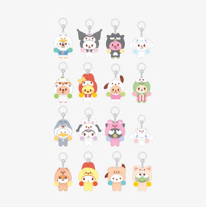 *PRE-ORDER* STRAY KIDS - [SKZOO x Sanrio Official Character MD] Secret Flocked Figure Keyring (Cheer Up Ver.)