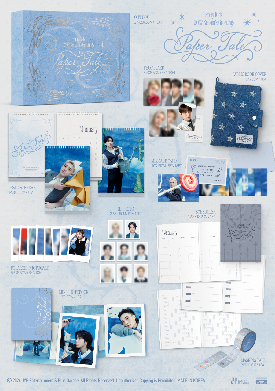 *PRE-ORDER* Stray Kids - [2027 Season's Greetings] Paper Tale + POB