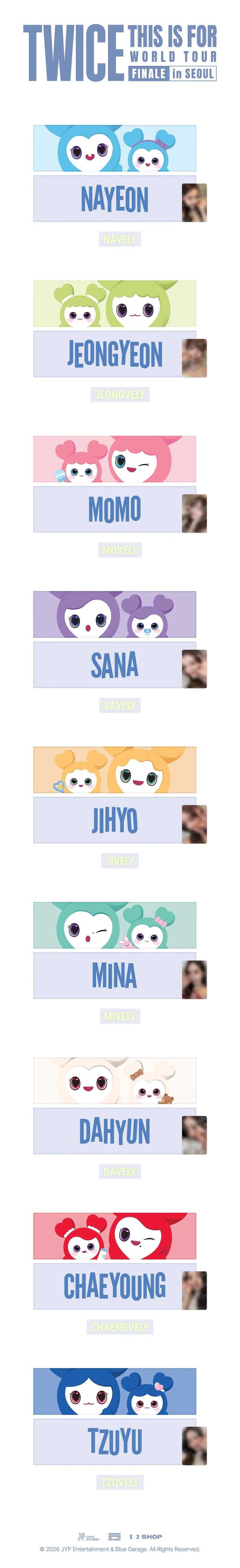 *PRE-ORDER* TWICE - [This Is For 2026 World Tour Finale In Seoul MD] Lovely Slogan
