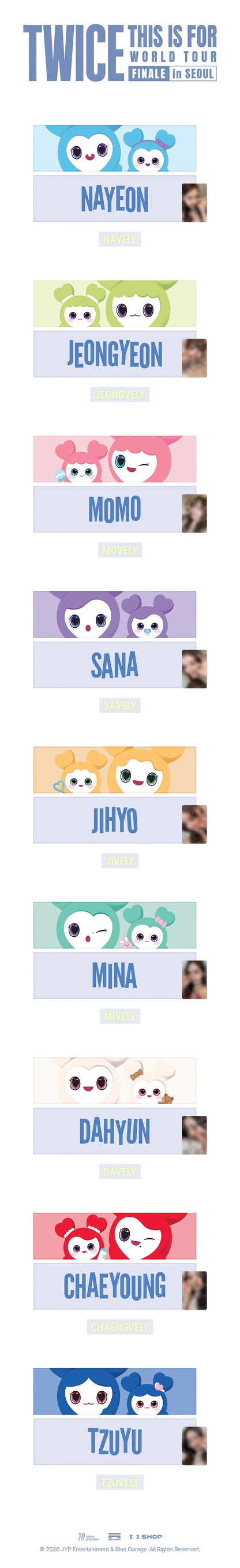 *PRE-ORDER* TWICE - [This Is For 2026 World Tour Finale In Seoul MD] Lovely Slogan