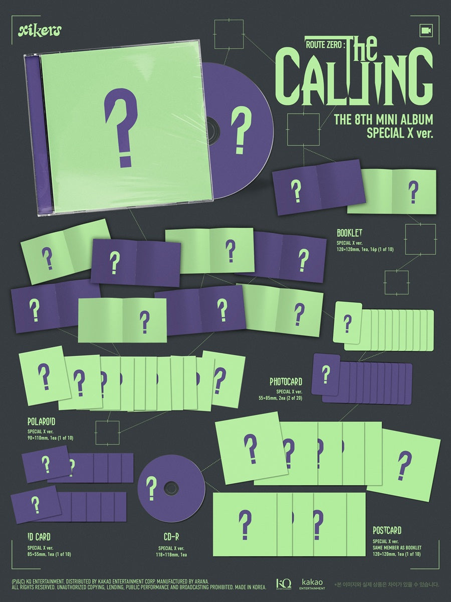 *PRE-ORDER* XIKERS - ROUTE ZERO : The CALLING (8th Mini Album) [Special X Ver.]