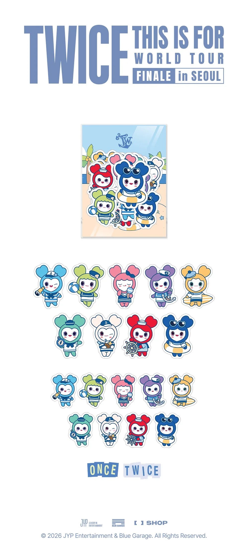 *PRE-ORDER* TWICE - [This Is For 2026 World Tour Finale In Seoul MD] Removable Sticker Pack