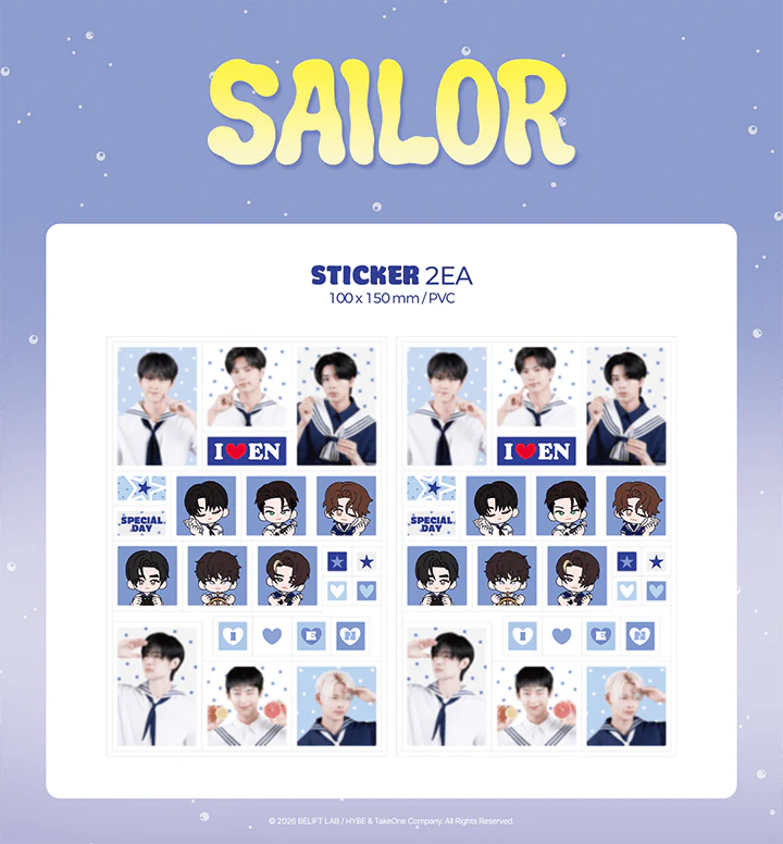 *PRE-ORDER* ENHYPEN - [SAILOR ENHYPEN WORLD OFFICIAL MD] Stickers