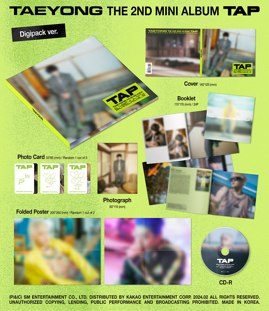 NCT TAEYONG - TAP (2nd Mini Album) [Digipack Ver.]