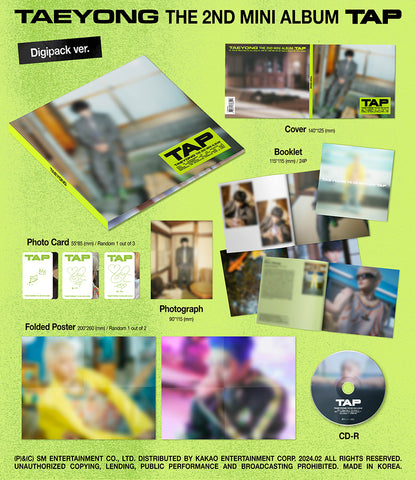 NCT TAEYONG - TAP (2nd Mini Album) [Digipack Ver.]