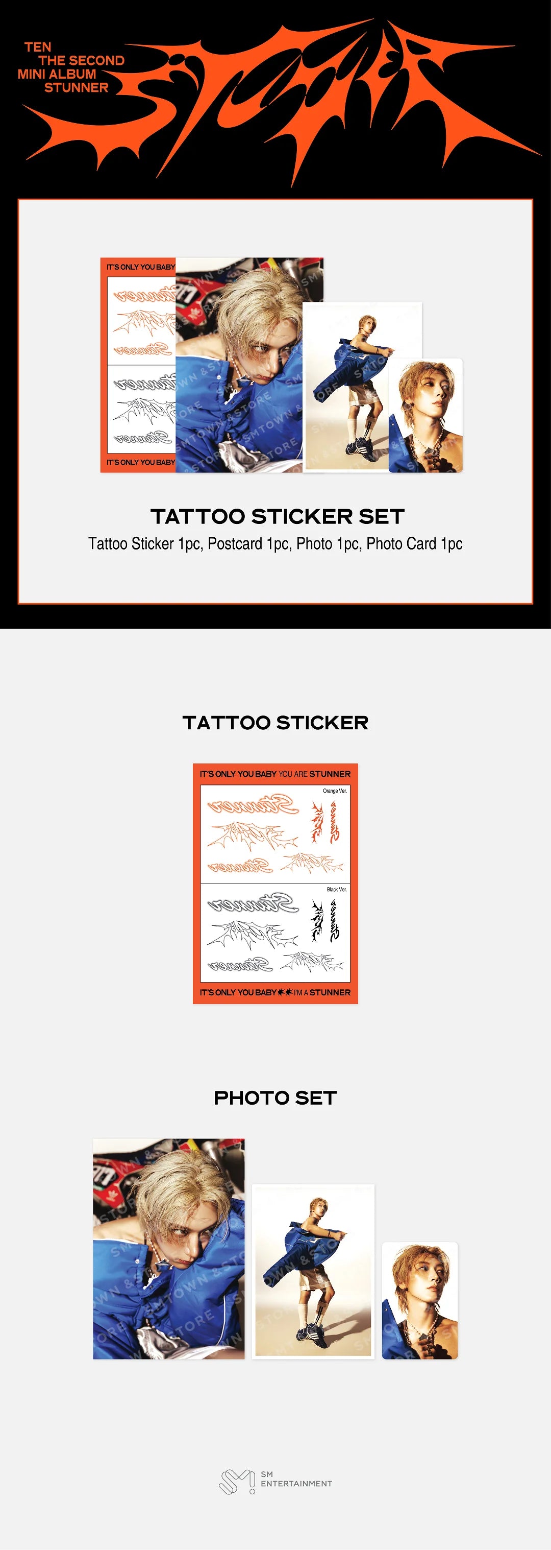*PRE-ORDER* NCT TEN - [STUNNER MD] TATTOO STICKER SET