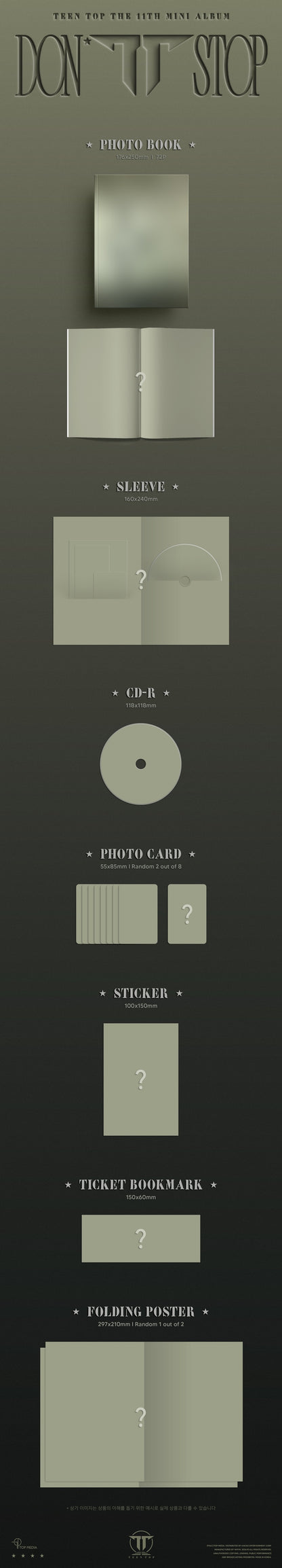 *PRE-ORDER* TEEN TOP - Don't Stop