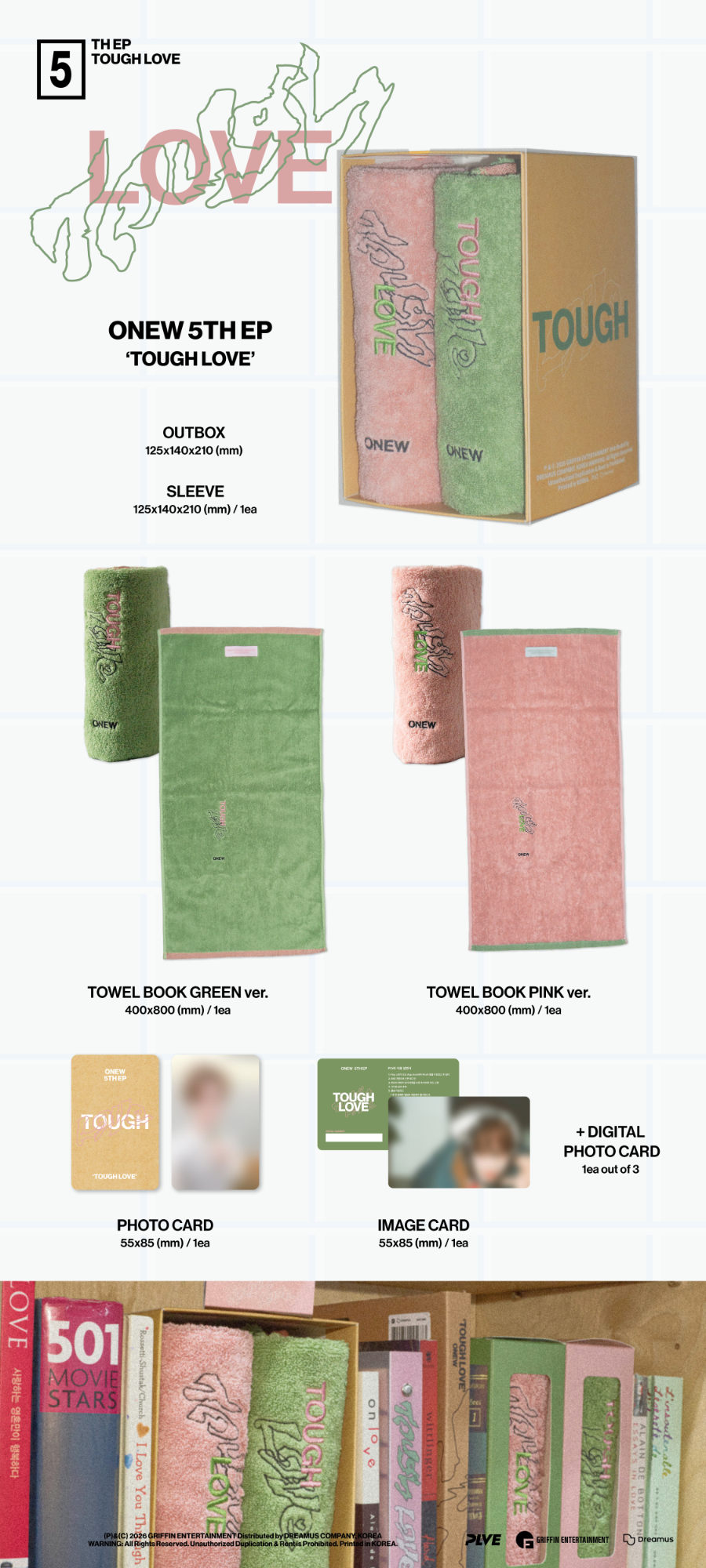 SHINEE ONEW - Tough Love [Towel Book Ver.]