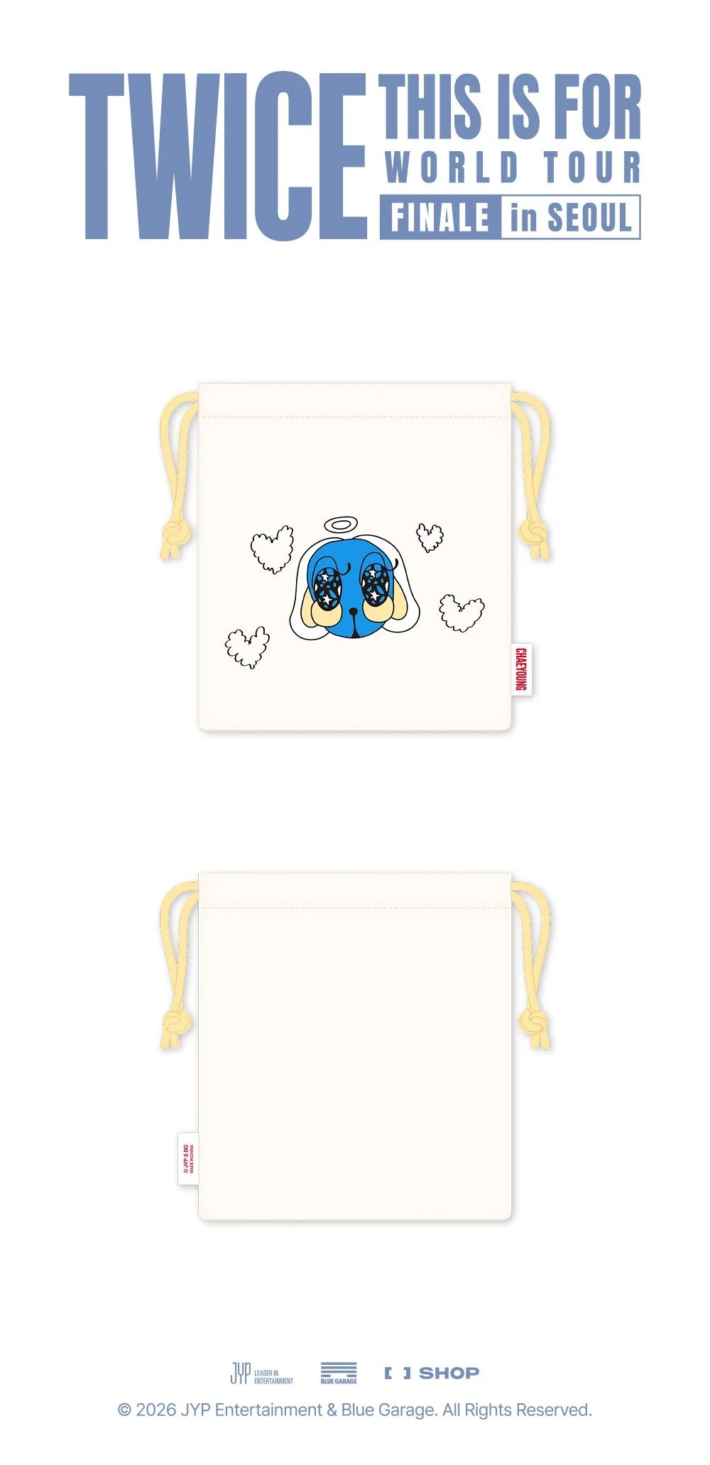 *PRE-ORDER* TWICE - [This Is For 2026 World Tour Finale In Seoul MD] Chaeyoung String Pouch
