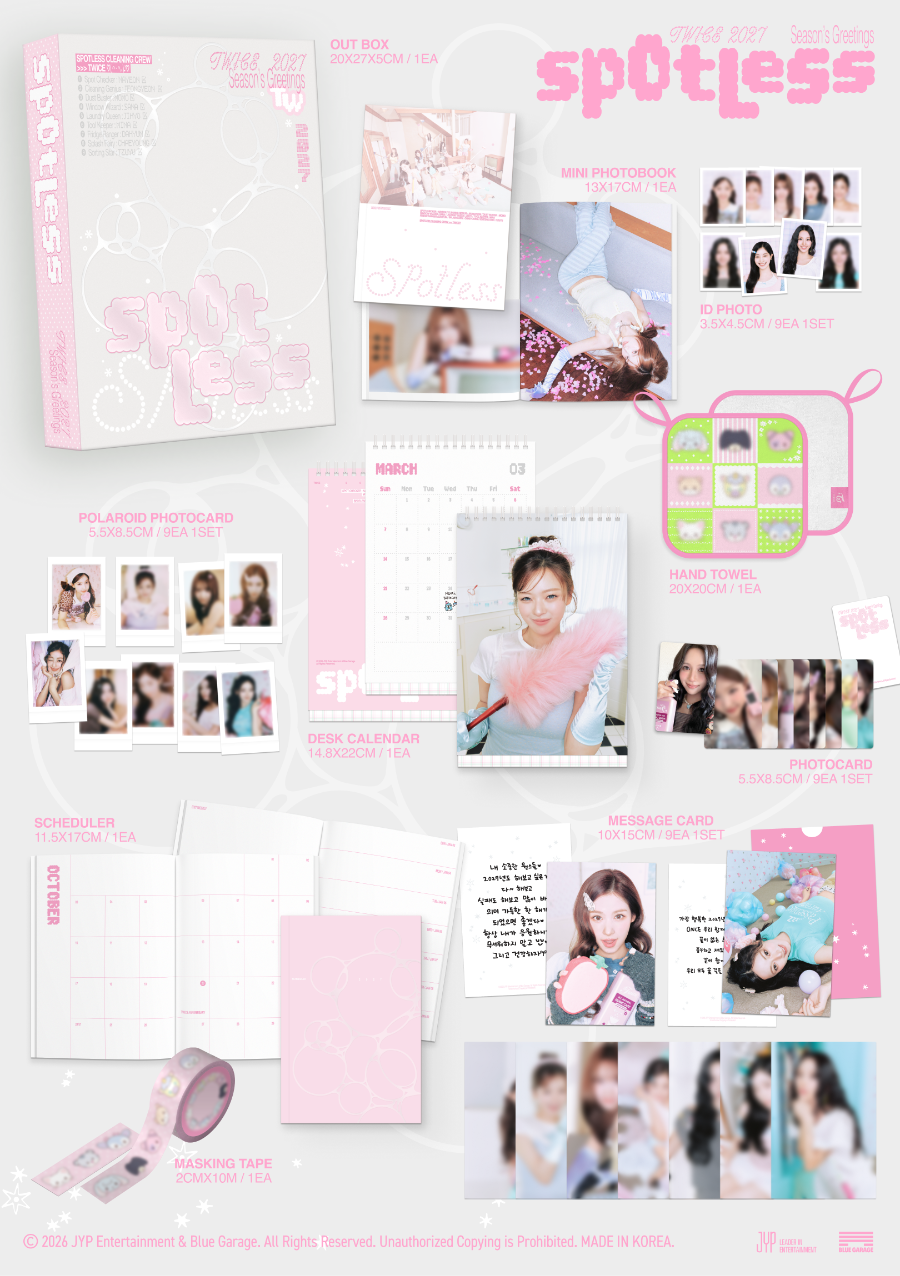 *PRE-ORDER* TWICE - [2027 Season's Greetings] Spotless + POB