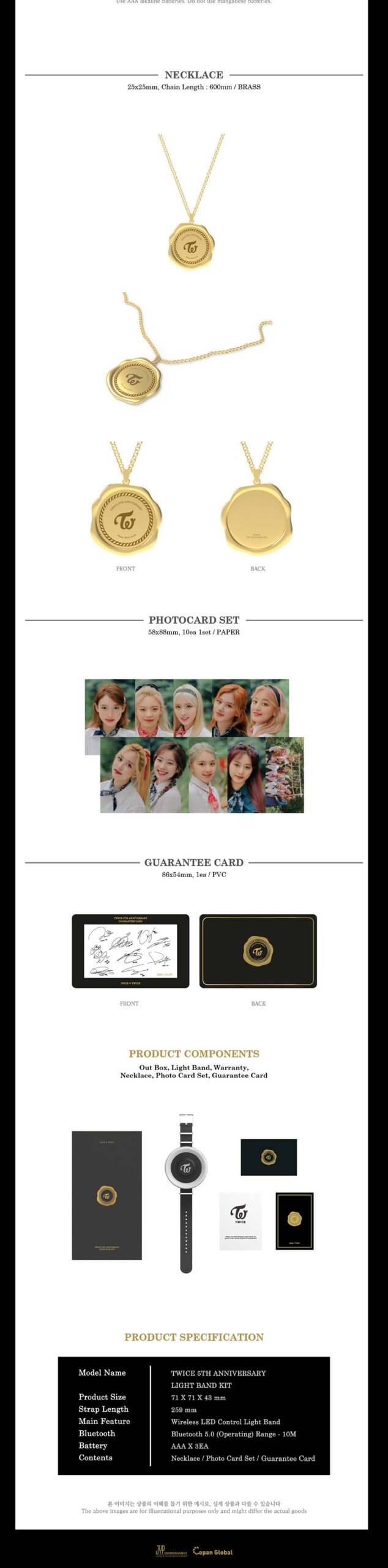 TWICE - [5th Anniversary MD] Light Band Kit