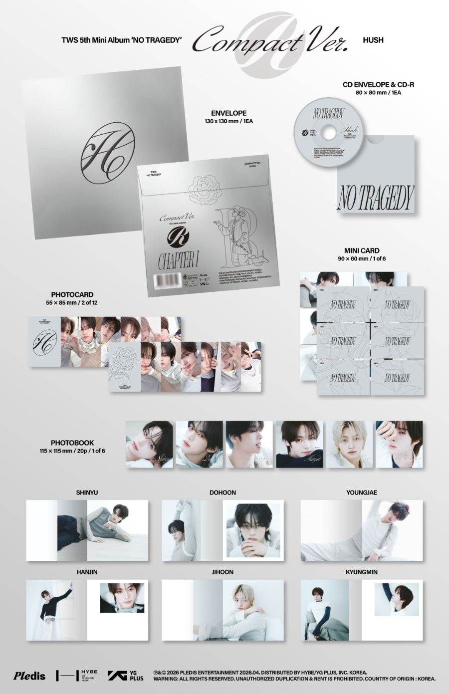 *PRE-ORDER* TWS- No Tragedy [Hush Compact Ver.]